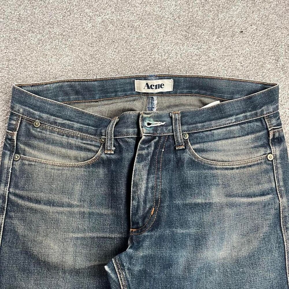 Acne Studios Her Cut Vintage Women's Blue and Navy Jeans
